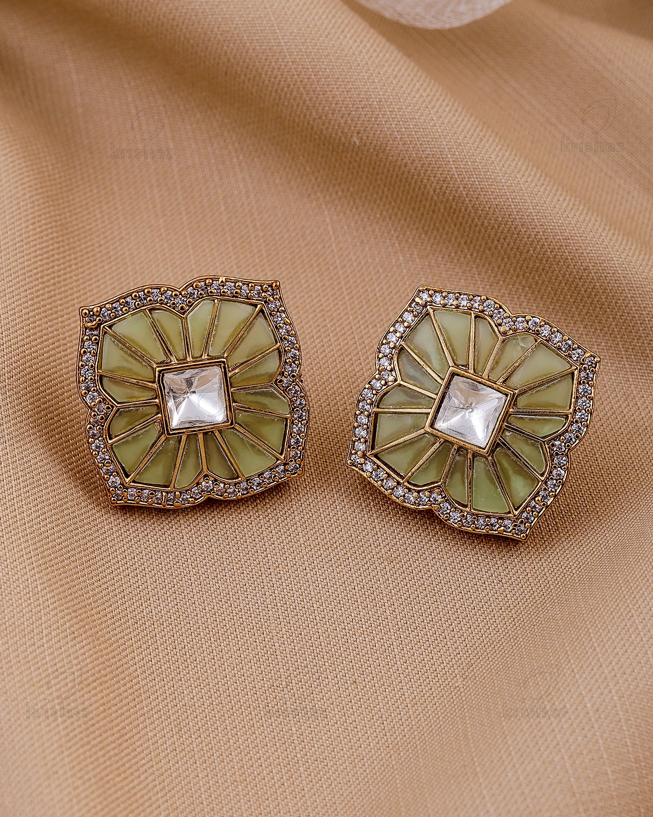 Tabish 22k Gold Plated Studs