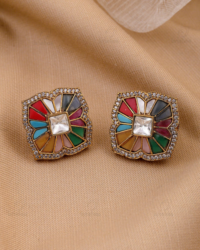 Tabish 22k Gold Plated Studs