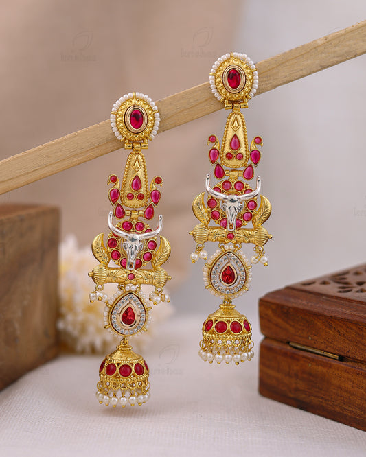Nandita Gold Jhumki Earrings