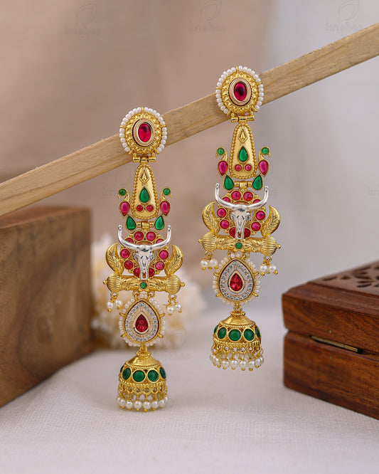 Nandita Gold Jhumki Earrings