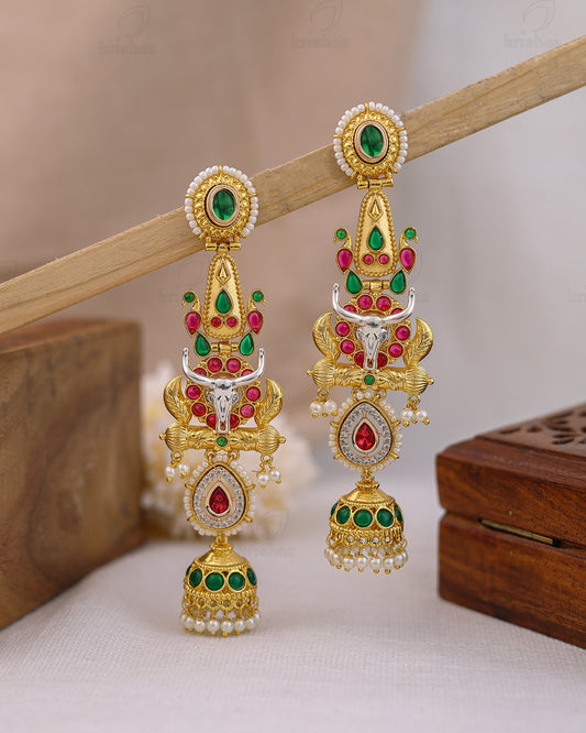 Nandita Gold Jhumki Earrings