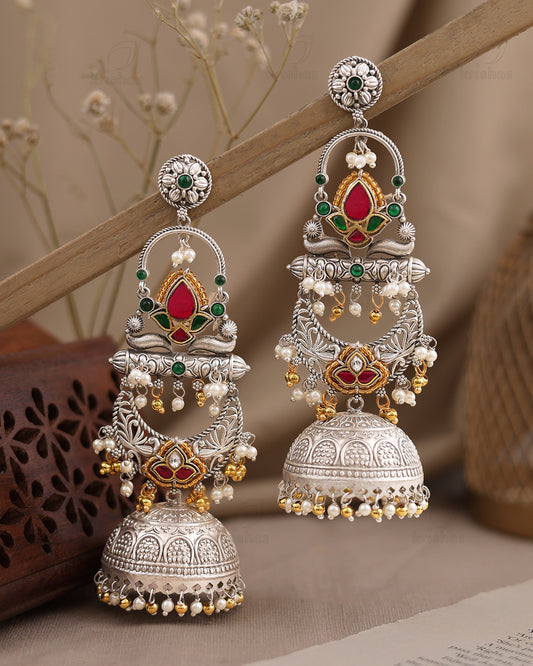 Shravanthi Long Jhumka Earrings