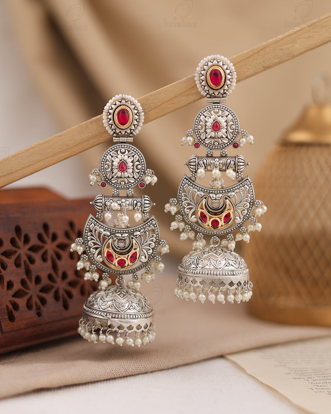 Arundati  Premium Jhumki Earrings