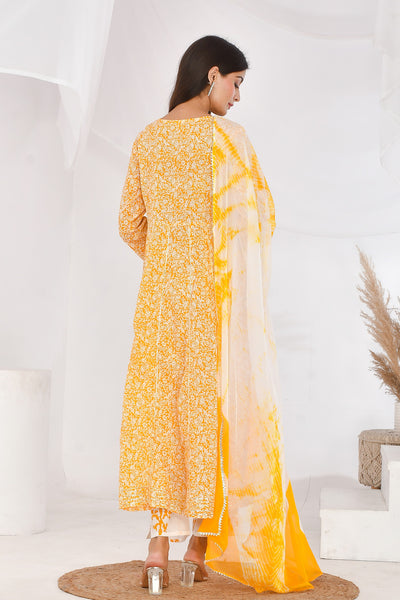 Yellow Anarkali Suit-Divya