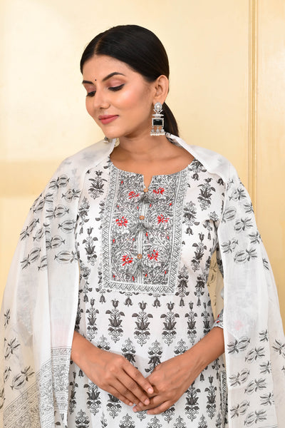 Elegant Floral Suit Set - Sanvariya