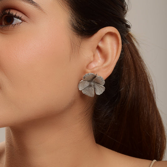 Cosmos Flower Stud Earrings