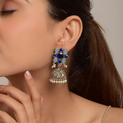 Gargi Floral Jhumka Earrings
