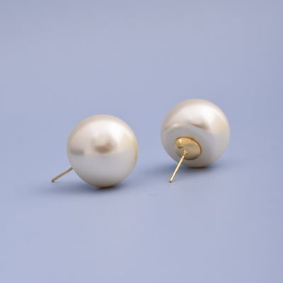 Pearl Ball Minimal Stud Earrings