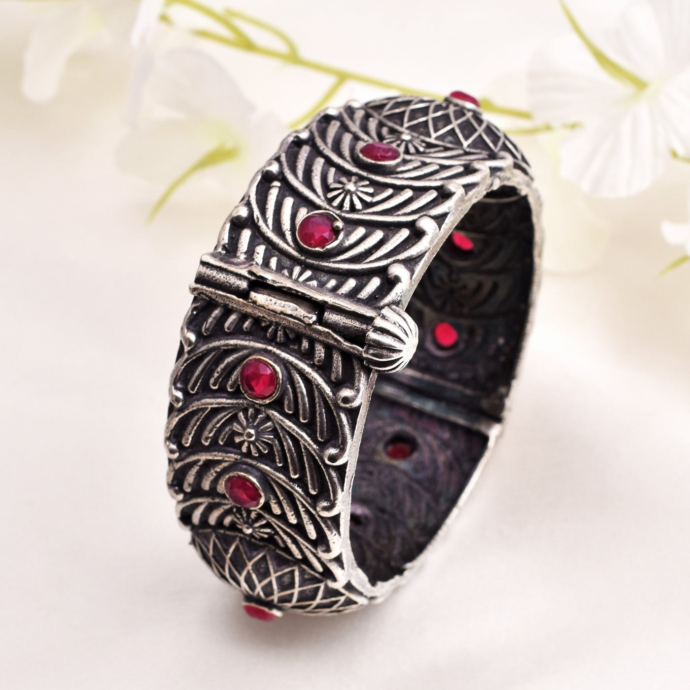 Nandita German Silver Bangle