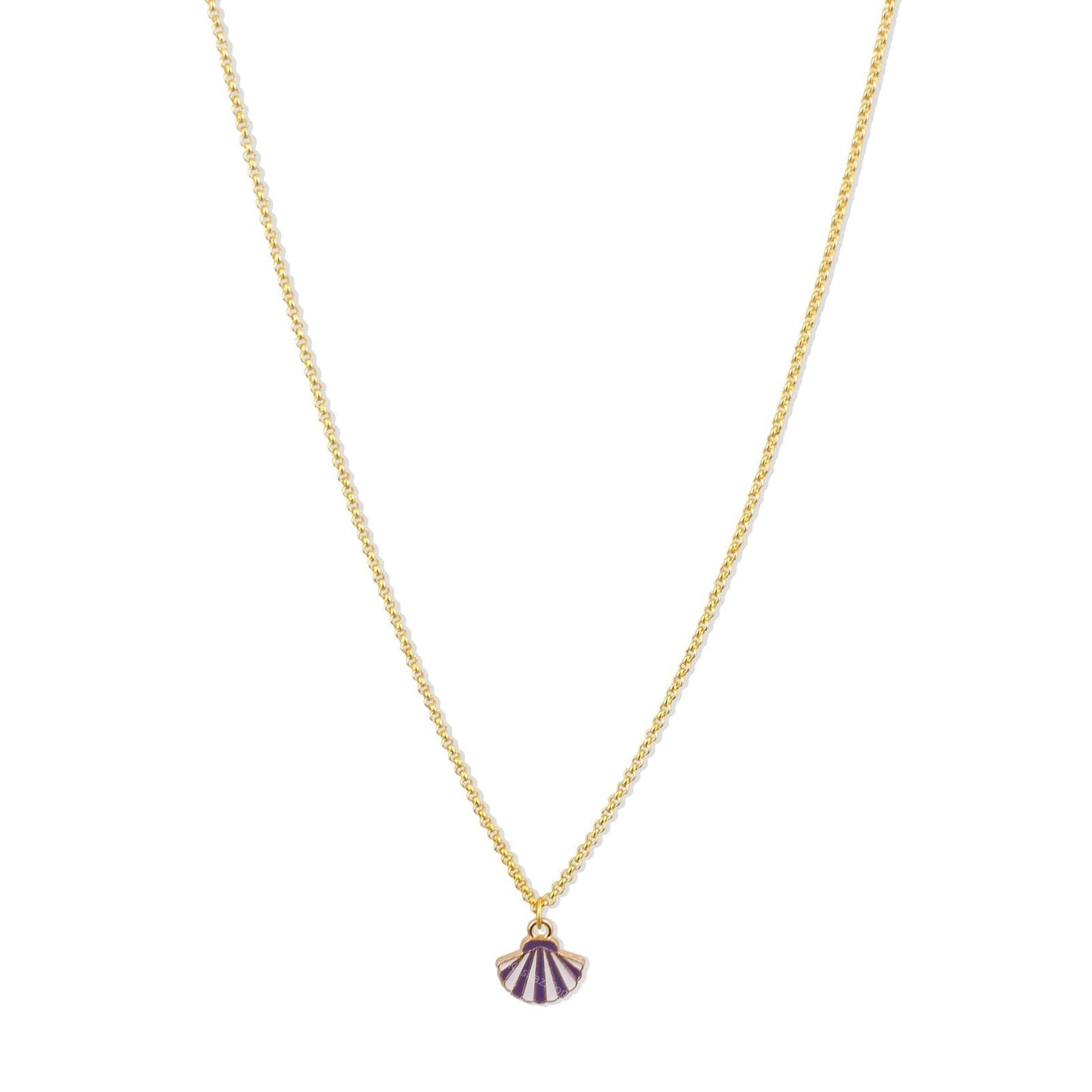 Gold Rolo Dainty Chains With shell charms