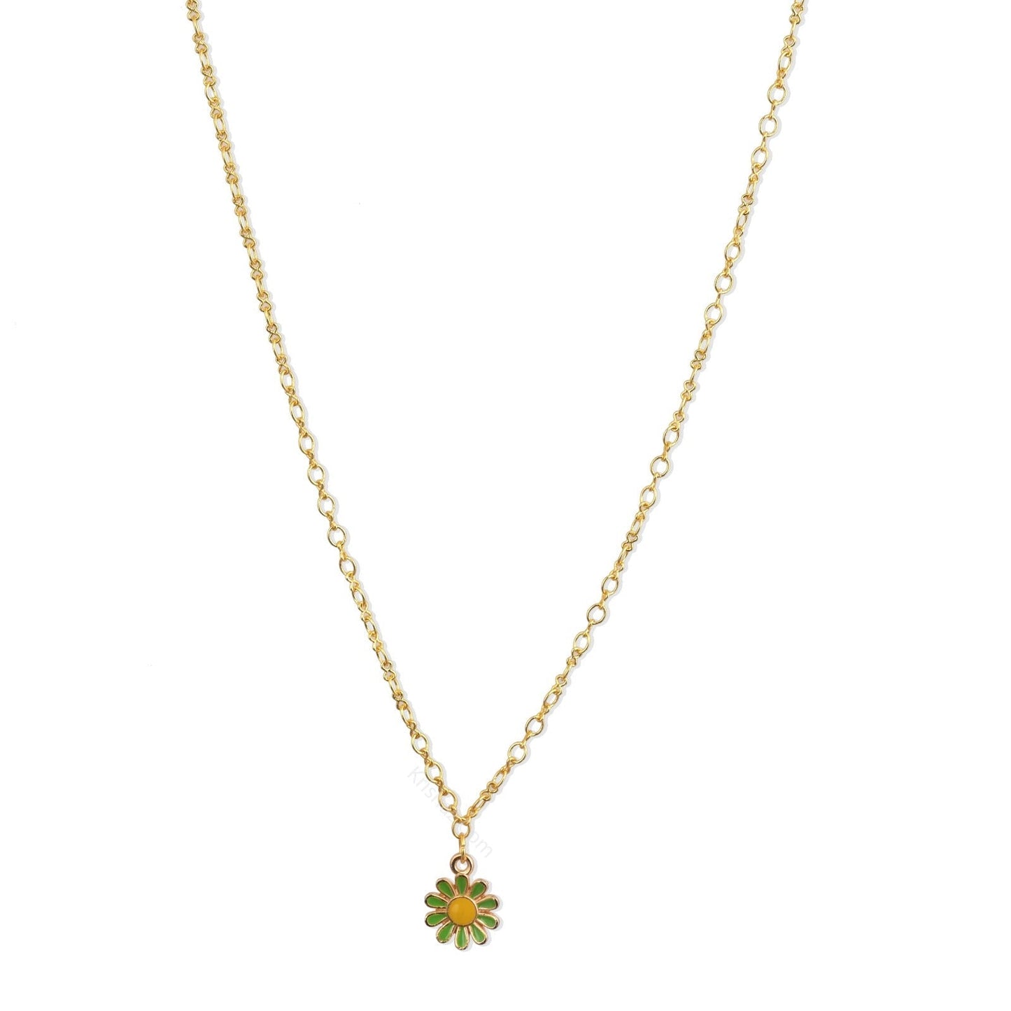 Gold Figure 8 Chain with Flower charms