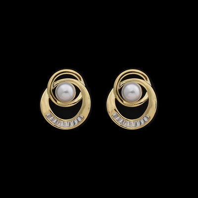 Marlie Designer American Diamond Stud Earrings