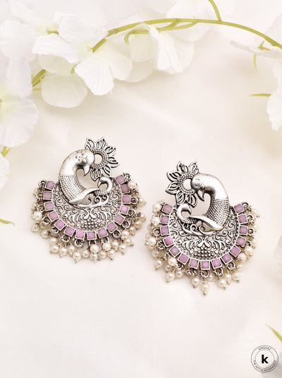 Bella Peacock Studs