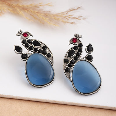 Saisha Peacock Stud Earrings