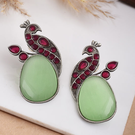 Saisha Peacock Stud Earrings