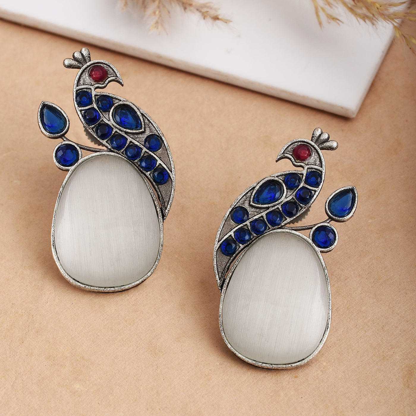 Saisha Peacock Stud Earrings