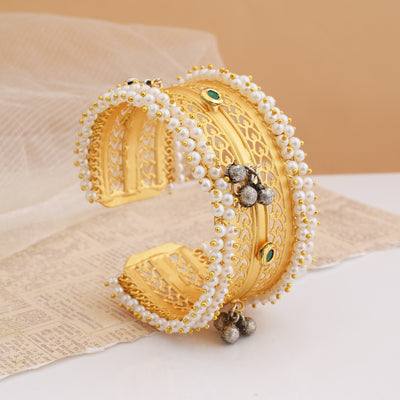 Dhruvi One Piece Golden Bangles