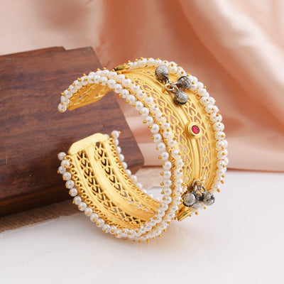 Dhruvi One Piece Golden Bangles