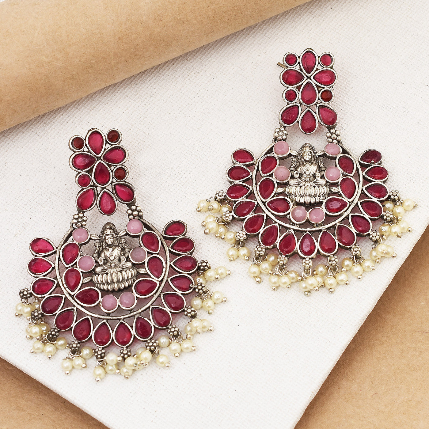 Maa Laxmi Dangler Earring Set