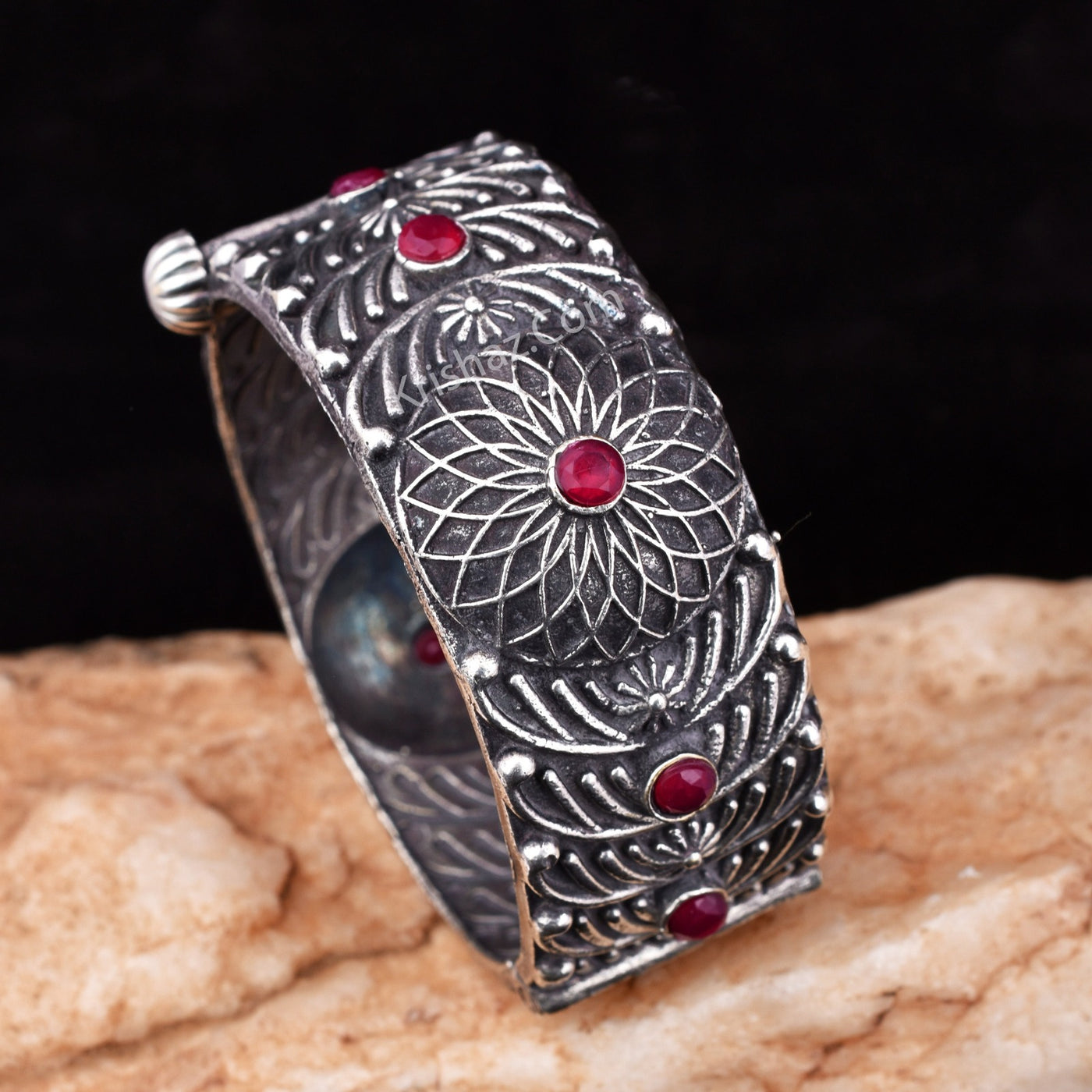 Nandita German Silver Bangle
