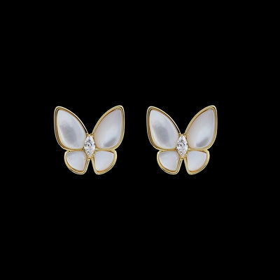 Titli Fashionable Small American Diamond Stud Earrings