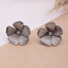 Cosmos Flower Studs