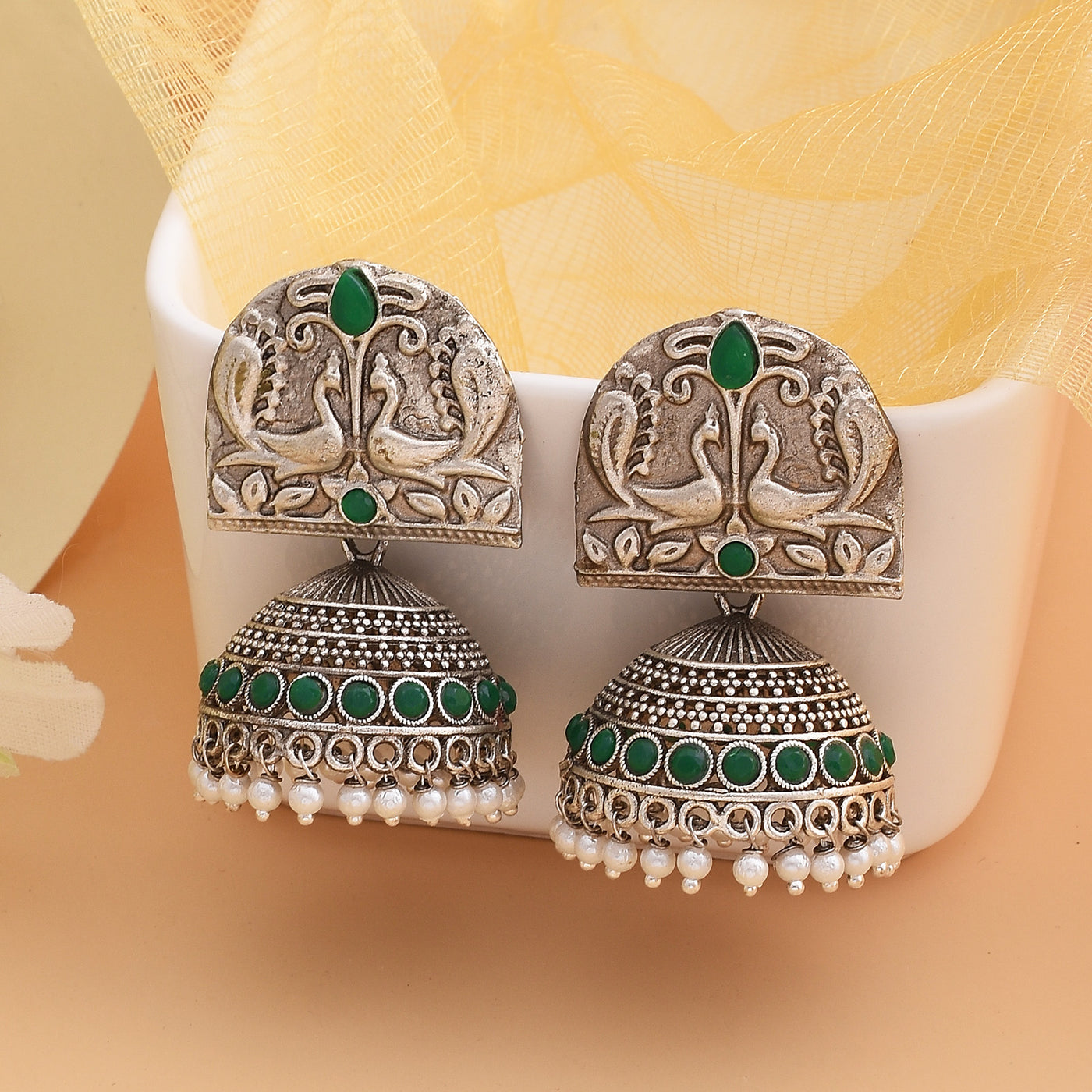 Kasturi Jhumki Earrings