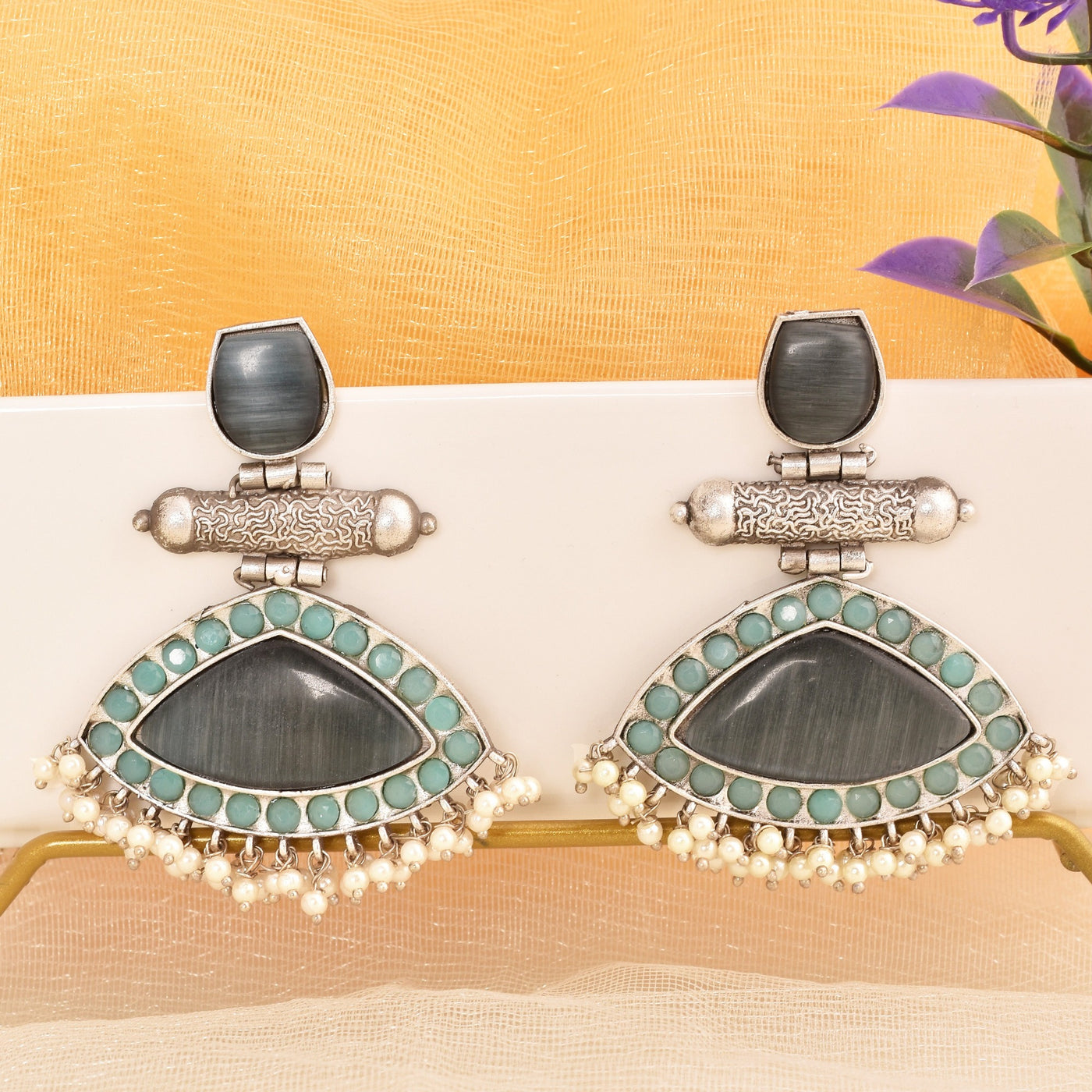 Trinidhi Ethnic Dangler Earrings