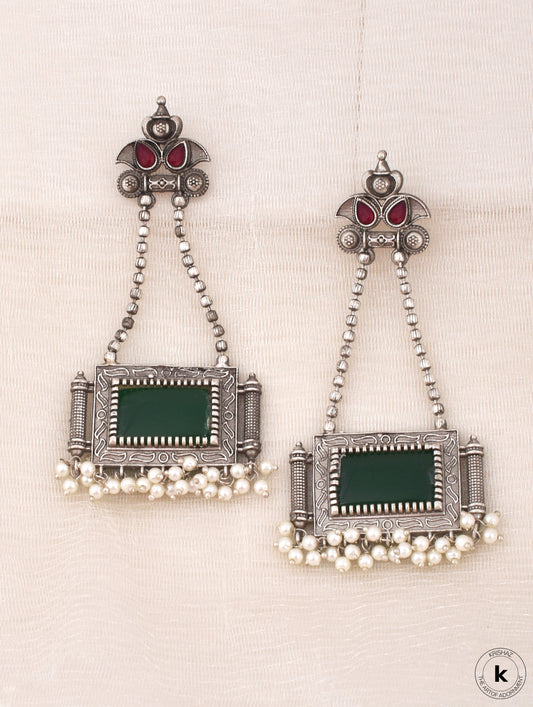 Vayam Long Dangler Earrings - wxo