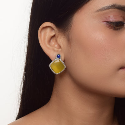 Prisha Square Stud Earrings