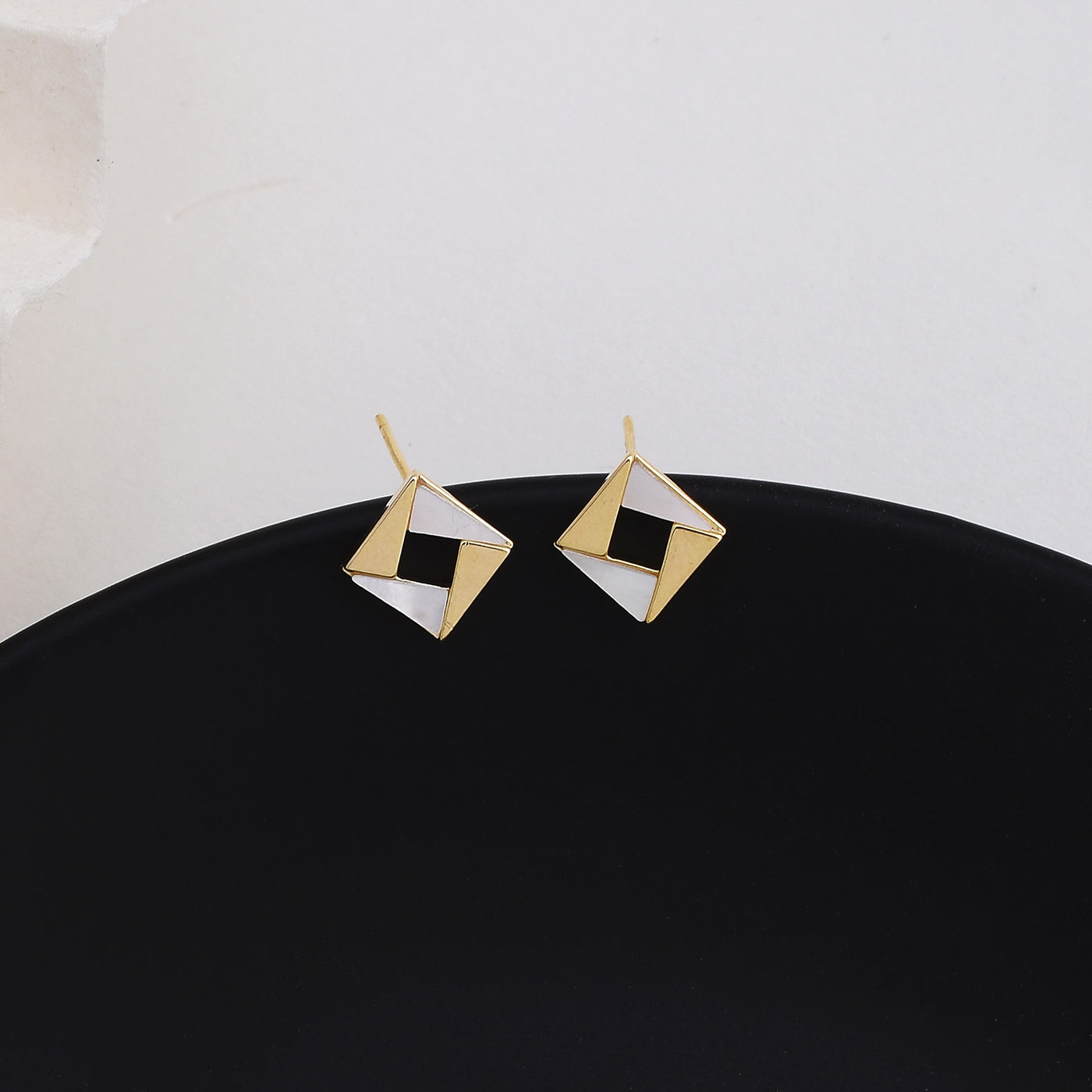 Pie American Diamond Fashionable Stud Earrings