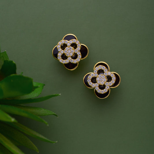 Isla Designer American Diamond Stud Earrings
