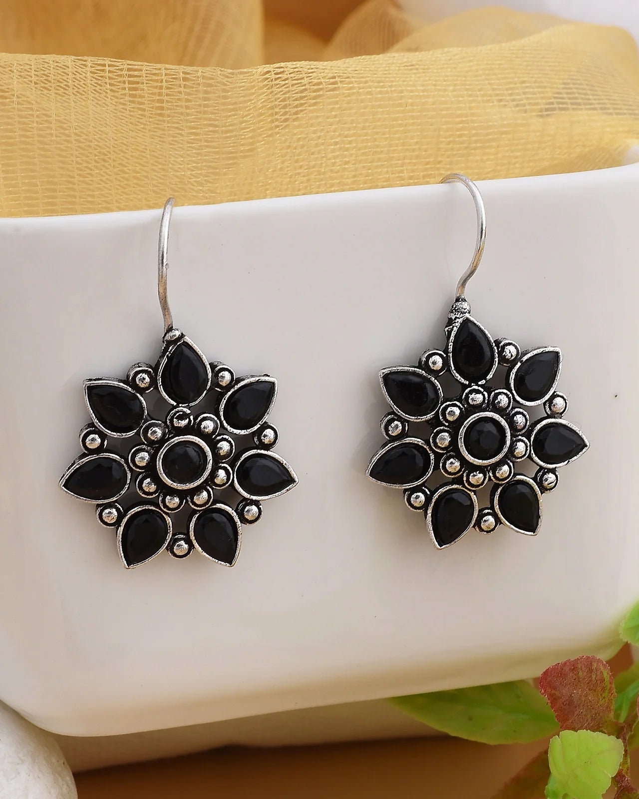 Sonia Floral Dangler Earrings