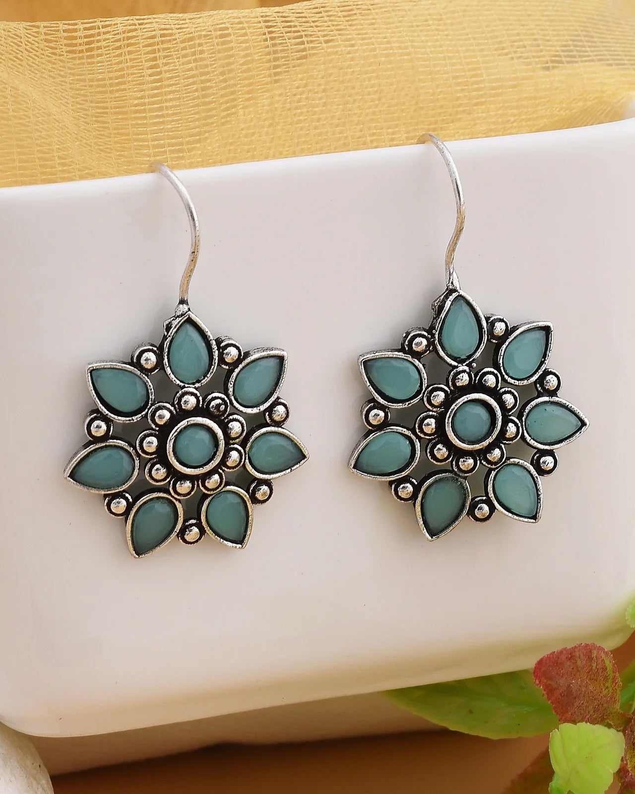 Sonia Floral Dangler Earrings