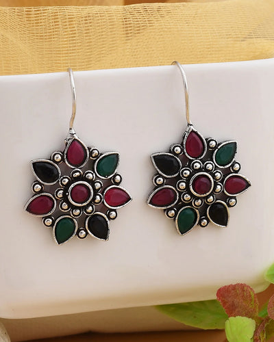 Sonia Floral Dangler Earrings