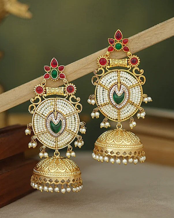 Ananta Gold Jhumki Earrings