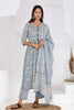 Indigo Blue Suit Set - Divya