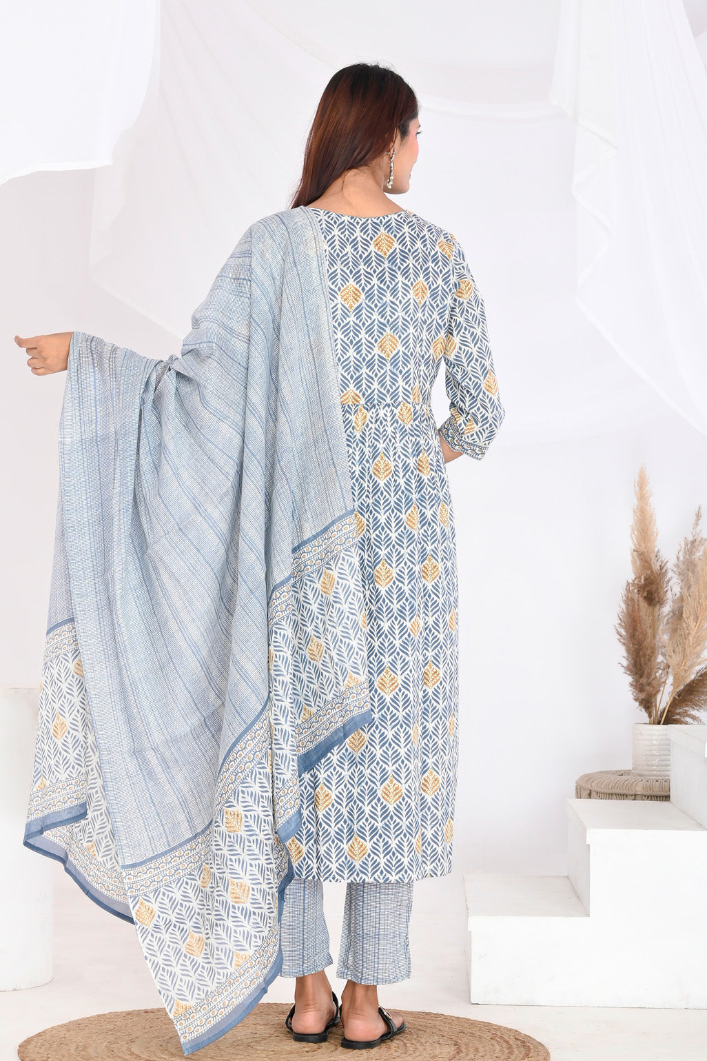 Indigo Blue Suit Set - Divya