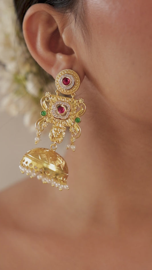 Alankrita Premium Gold Jhumki