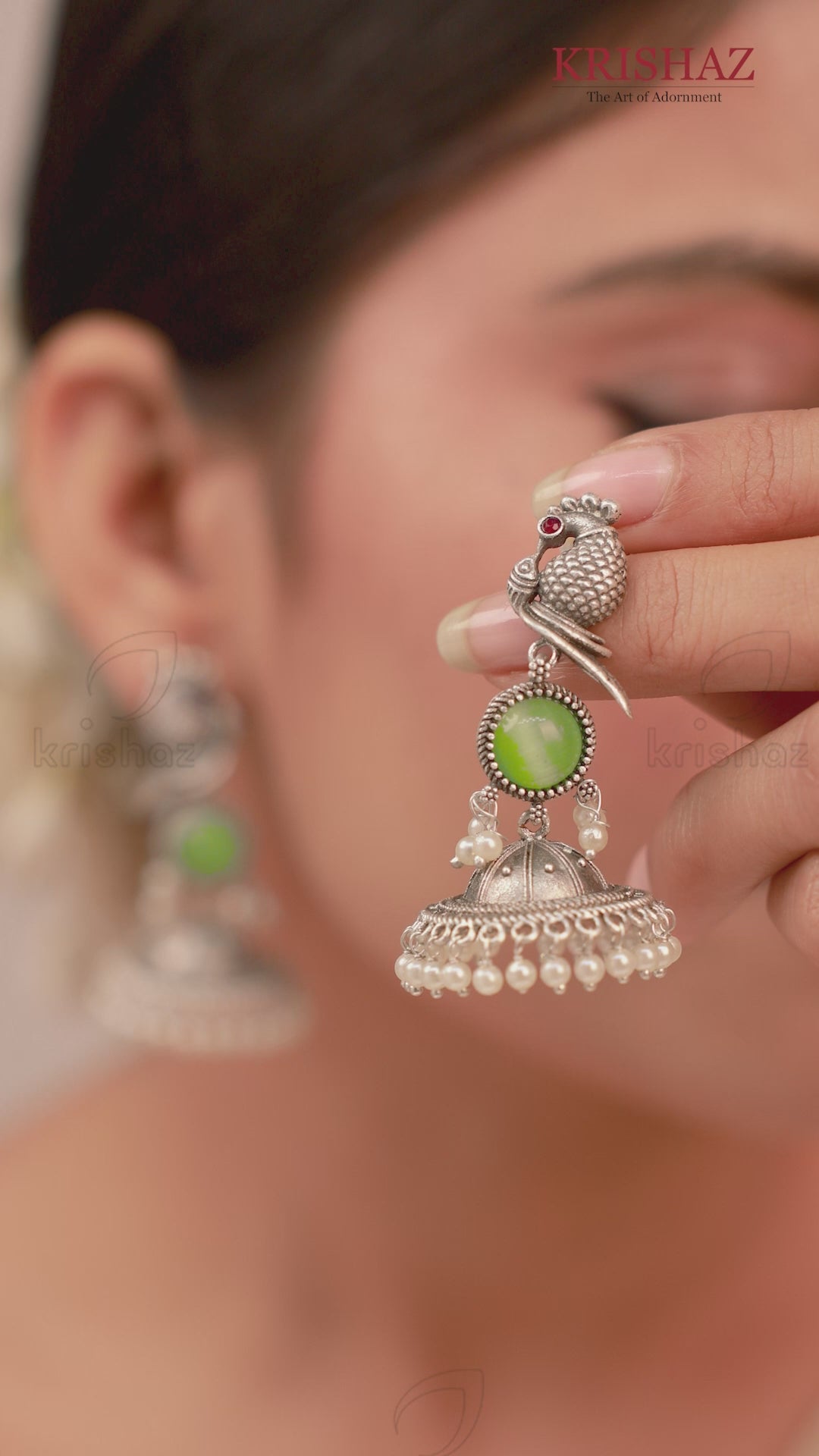 Parakeet Bird Jhumki - wxo