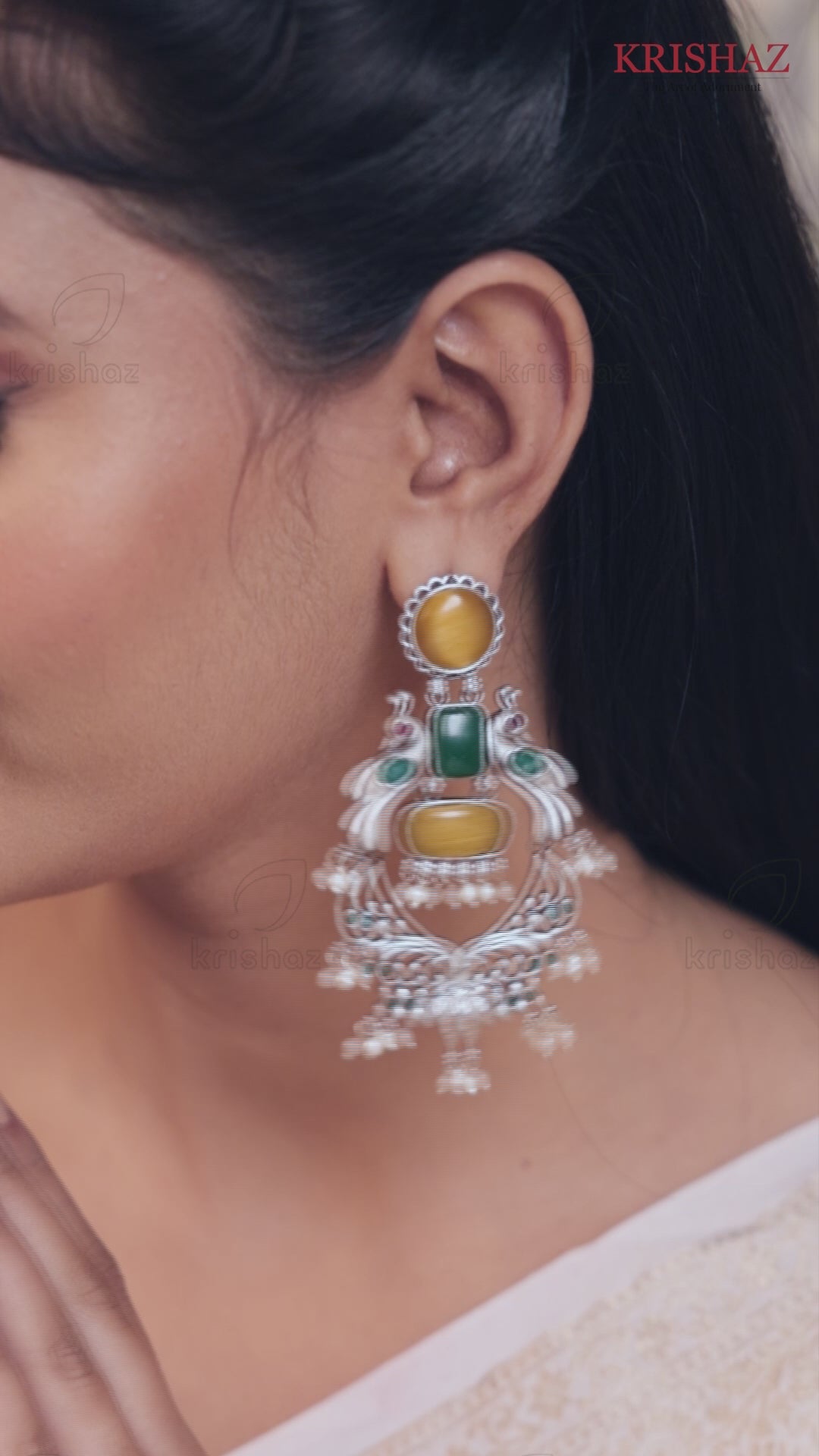 Pushpa Dangler Earrings