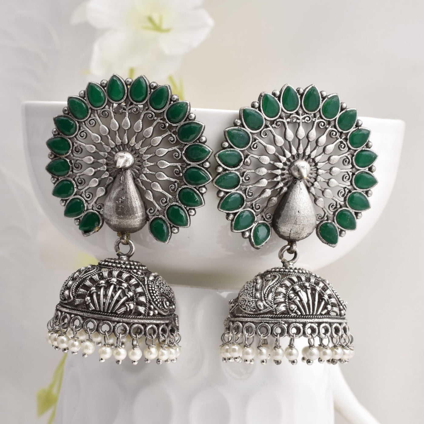 Mayur Jhumki Earrings