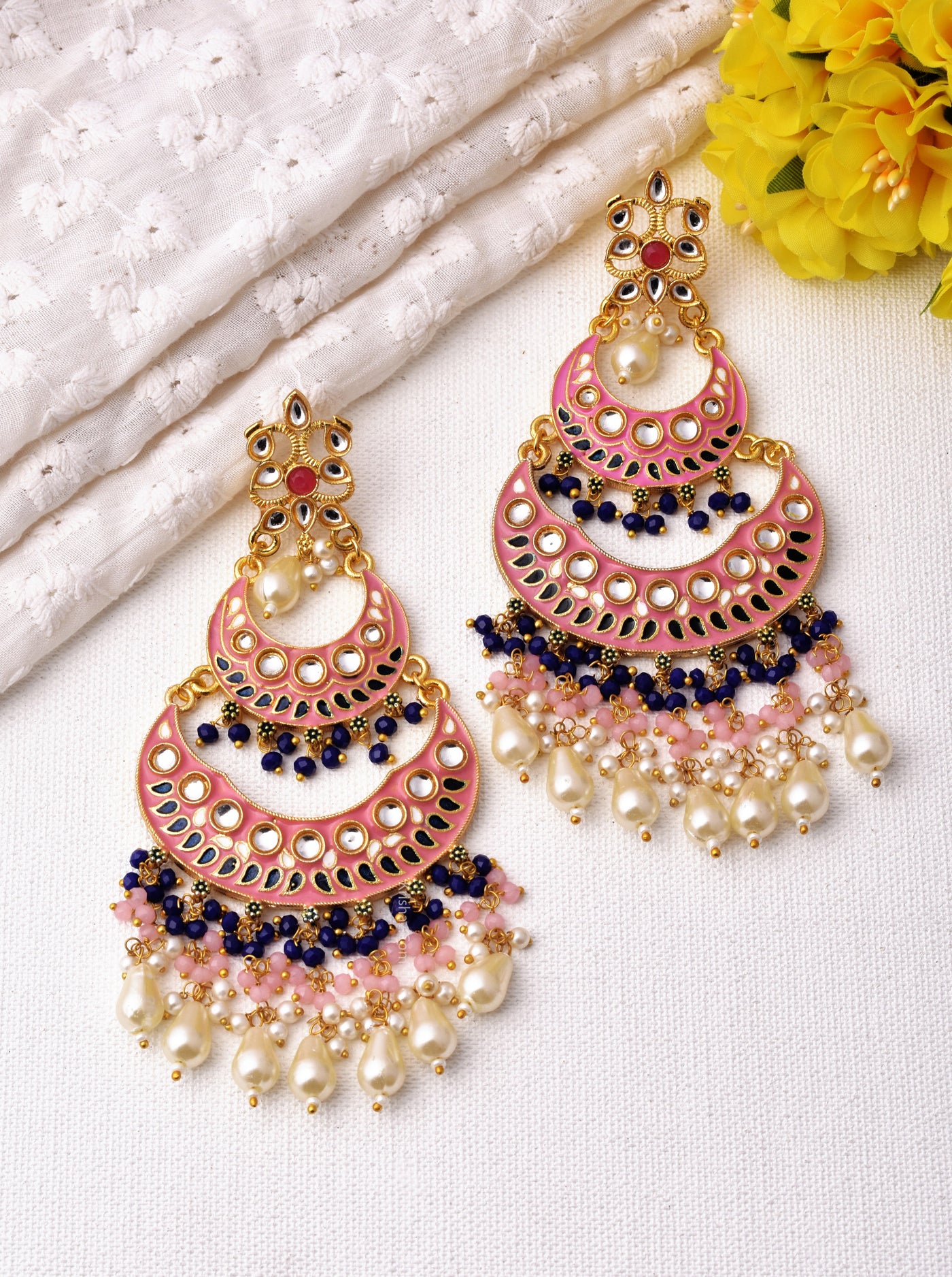 Mohini Traditional Golden Chandbali