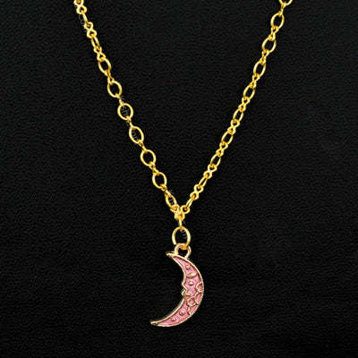 Gold Figure 8 Chain with Moon charms