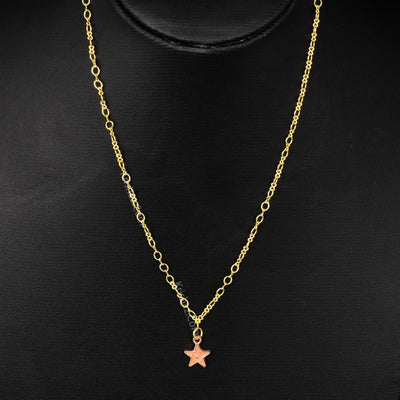 Gold Figure 8 Chain with Star charms