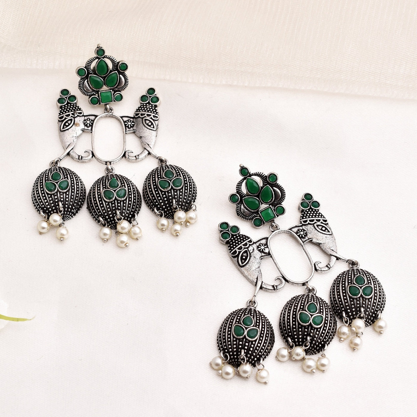 Angad Elephant Designed Drop Dangler Earring.