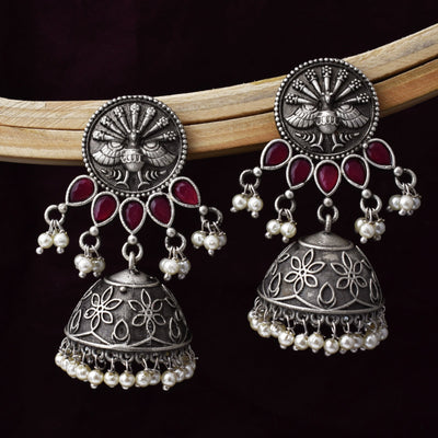 Aditi Peacock Designed Jhumka Earrings