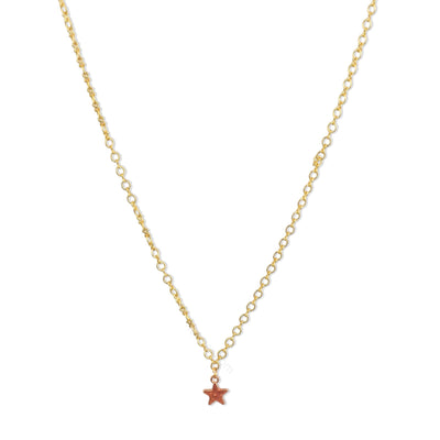 Gold Figure 8 Chain with Star charms