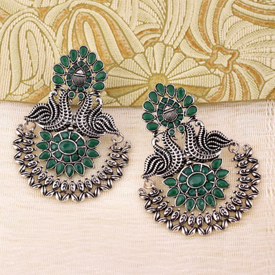 Mansi Peacock Dangler Earrings