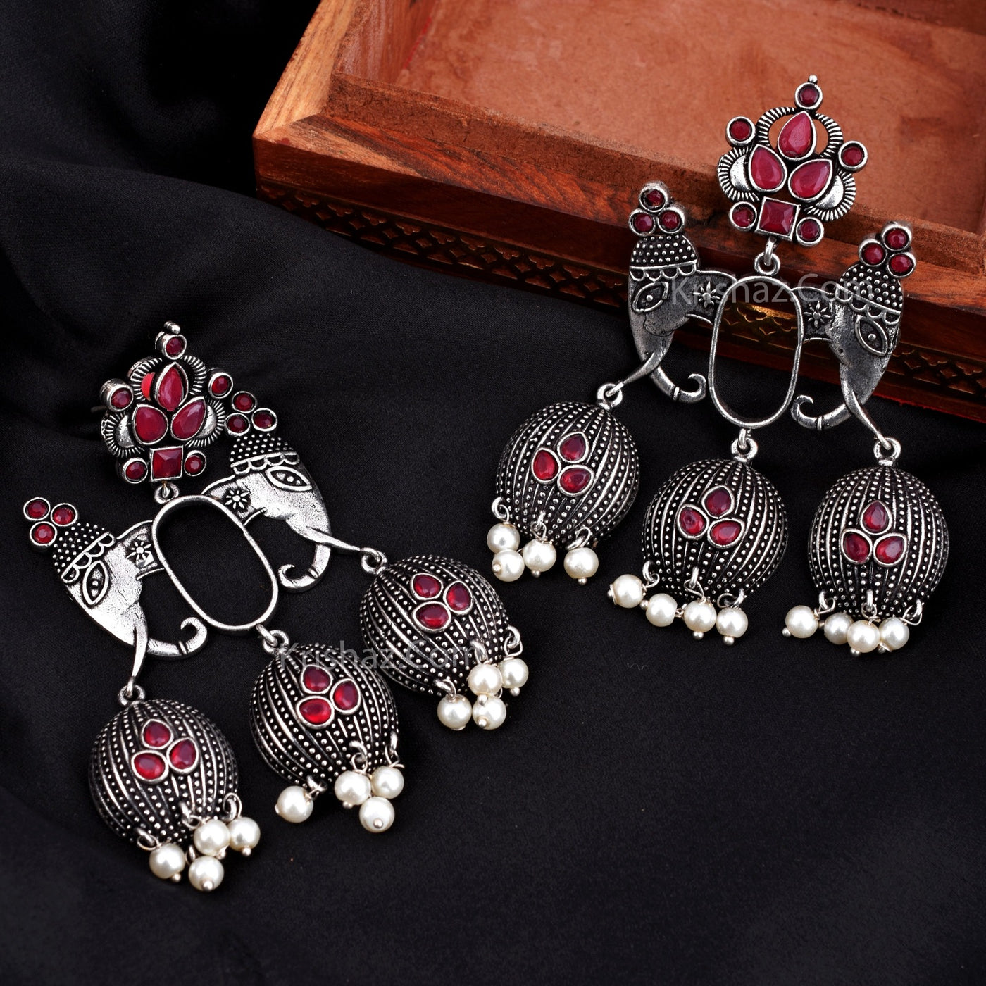 Angad Elephant Designed Drop Dangler Earring.